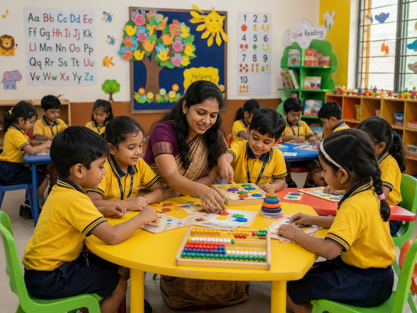 Dummy kindergarten classroom photo