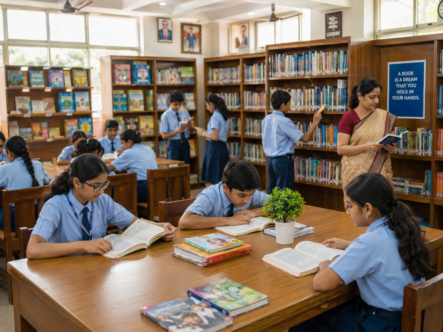 Dummy school library photo